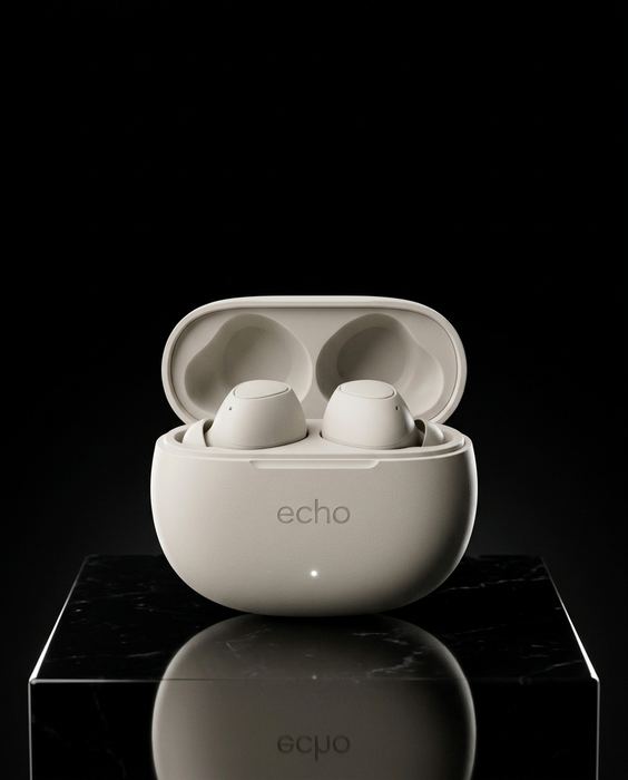 ECHO concept brand, wireless earbuds: Black — premium