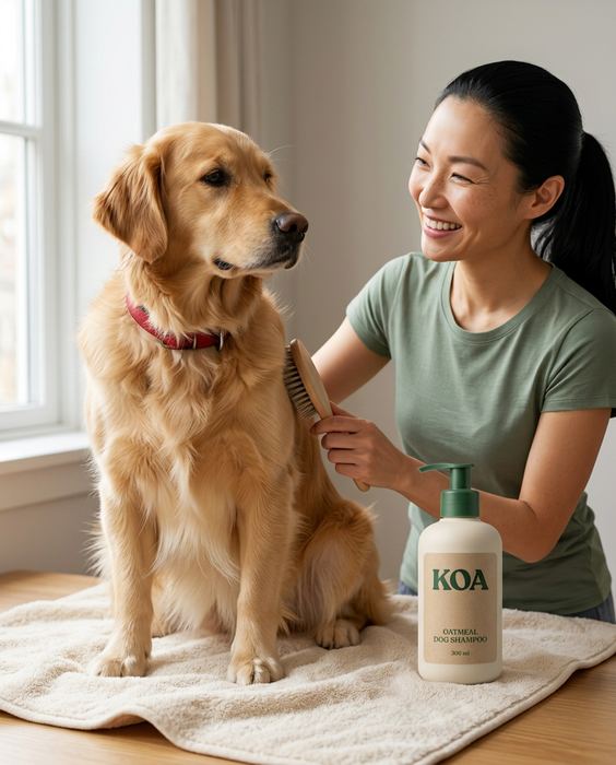 KOA concept brand, oatmeal dog shampoo: Feed — 4:5