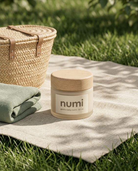 NUMI concept brand, gentle baby balm: Outdoors