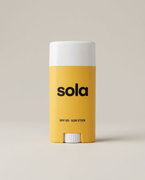 SOLA concept: the plain packshot every image here was made from