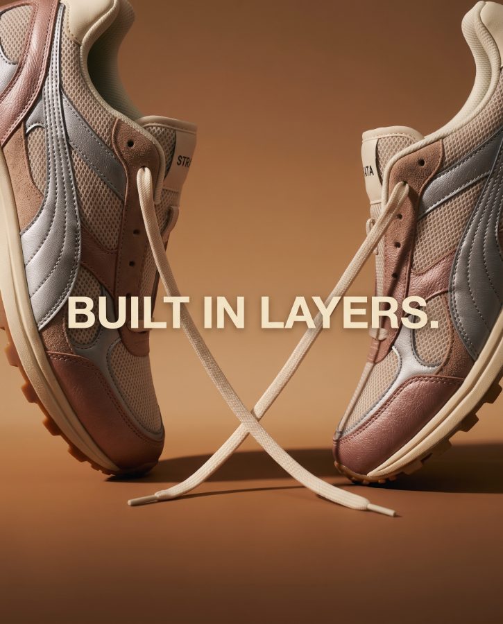 AI shoe photography for e-commerce — Strata Trail 02 sneaker lace macro detail